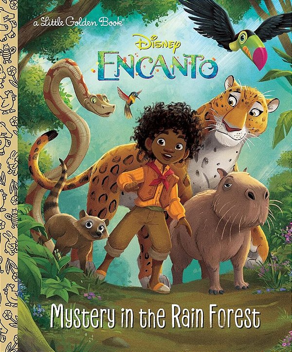 Mystery In The Rain Forest - Little Golden Book - Disney Encanto-..