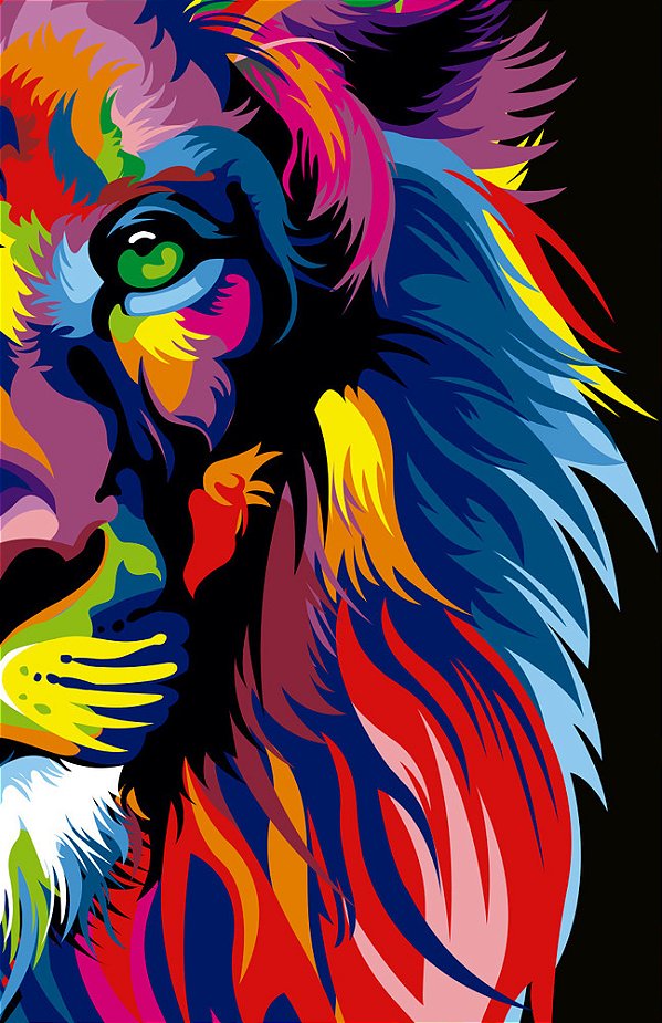 Bíblia Nvt Lion Colors Slim - Letra Maior Nova Versão Transformadora