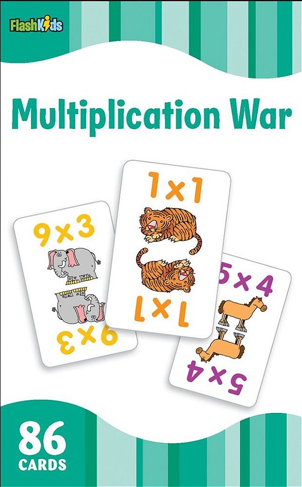 Multiplication War - Flash Kids Flash Cards - 86 Cards