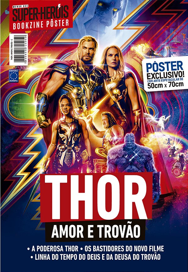Superpôster Mundo Dos Super-Heróis - Thor Amor E Trovão - Arte C