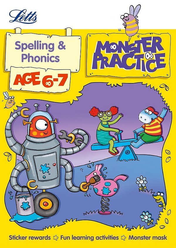 Monster Practice - Spelling And Phonics - Age 6-7 - Book With Sticker-..