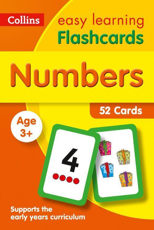 Collins Easy Learning - Numbers Flashcards - 52 Cards - Age 3+-..