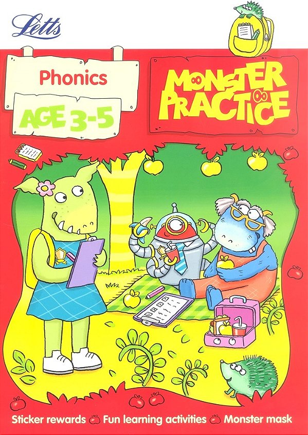 Monster Practice - Phonics - Age 3-5 - Book With Stickers-..