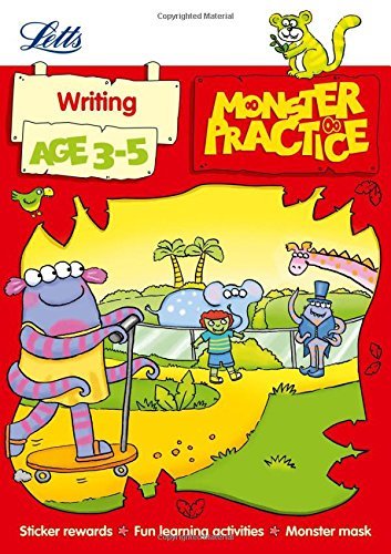 Monster Practice - Writing - Age 3-5 - Book With Sticker-..