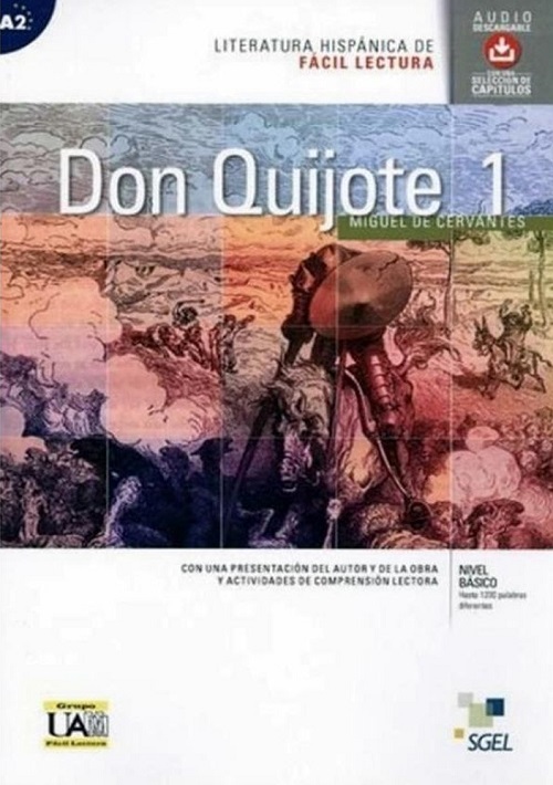 Don Quijote De La Mancha 1-Literatura Hispánica Fácil Lectura-Nivel A2 - Libro Con Audio Descargable-..
