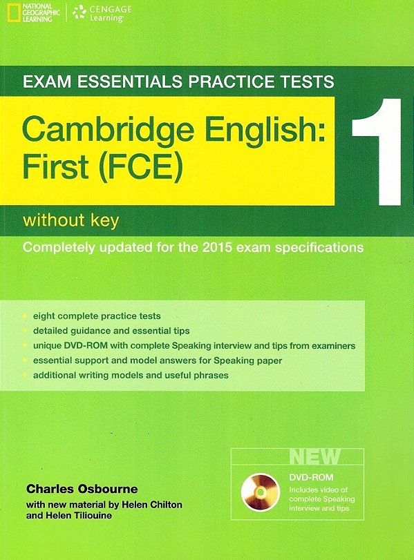 Cambridge First Practice Tests 1 - Book Without Key And With Dvd-ROM - Third Edition