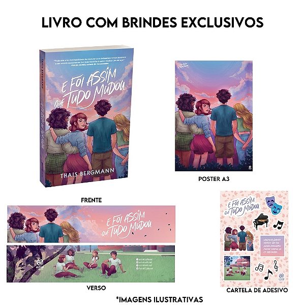 E Foi Assim Que Tudo Mudou + Marca-Página + Cartela De Adesivos + Pôster