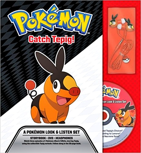 Pokémon - Catch Tepig! - A Pokémon Deluxe Look & Listen Set - Book, Dvd And Headphones-..