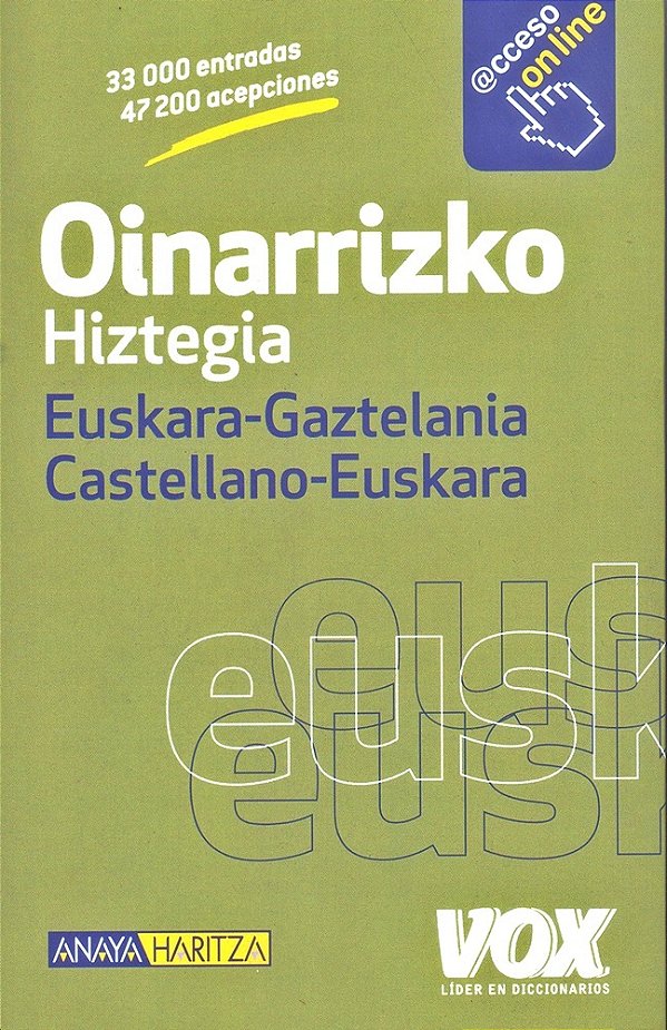 Oinarrizko Hiztegia - Euskara-Gaztelania - Castellano-Euskara-..