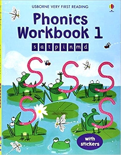 Phonics Workbook 1 - Usborne Very First Reading - Book With Stickers-..