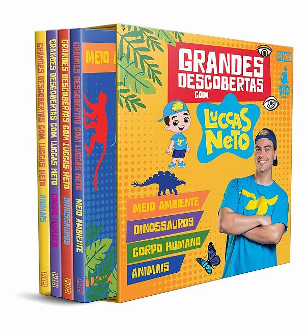 Grandes Descobertas Com Luccas Neto - Box Com 4 Livros