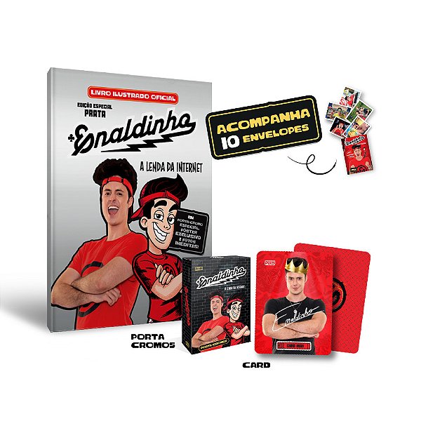 Álbum Oficial Do Enaldinho Em Capa Dura Edição Especial Prata + Brindes Exclusivos