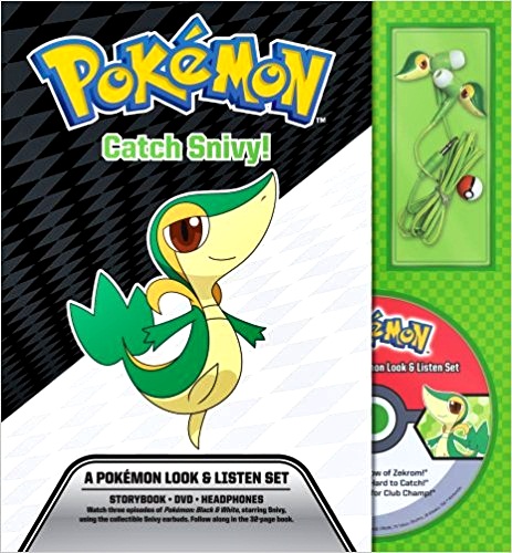 Pokémon - Catch Snivy! - A Pokémon Deluxe Look & Listen Set - Book, Dvd And Headphones-..
