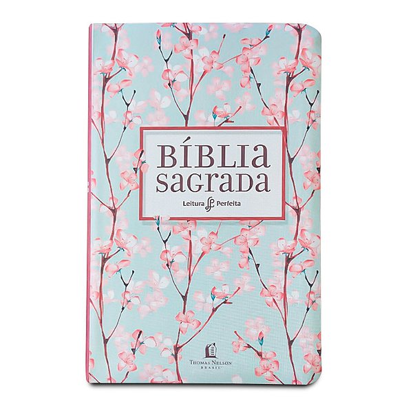 Bíblia Nvi, Flexível, Tecido, Cerejeira, Leitura Perfeita