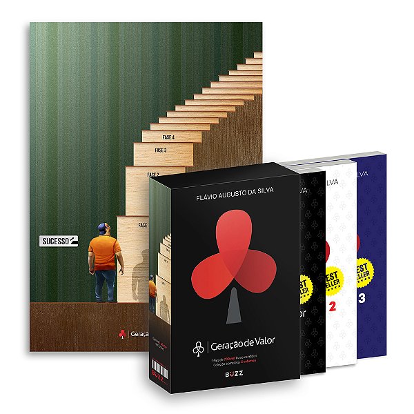 Box Geração De Valor - Escada (Volumes 1, 2, 3 + Pôster Exclusivo Escada)..-