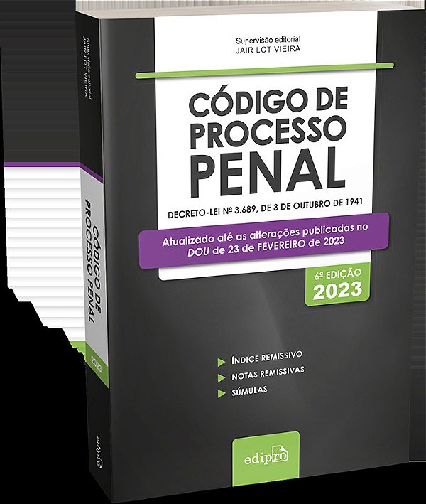 Código De Processo Penal 2023 Míni