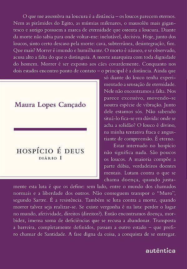 Hospício É Deus Diário I