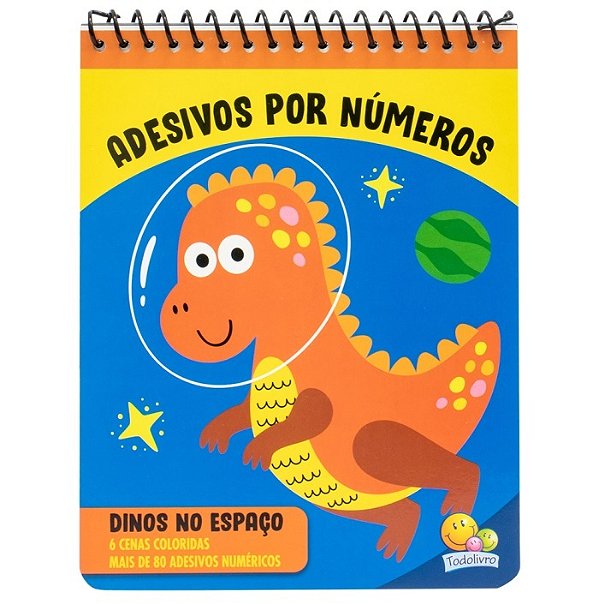 Adesivos Por Números: Dinos No Espaço