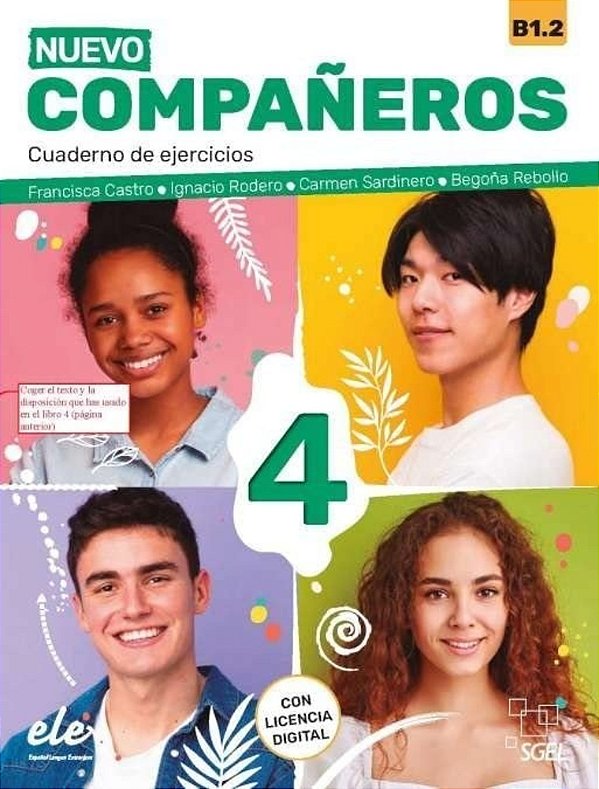 Nuevo Compañeros 4 (B1.2) - Cuaderno De Ejercicios + Licencia Digital - 3ª Edicion