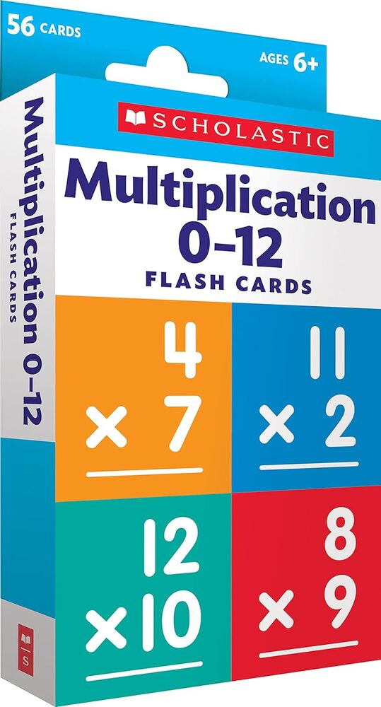 Multiplication 0-12 - Scholastic Flash Cards