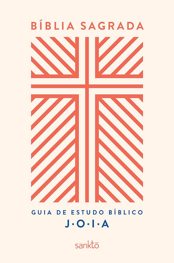 Bíblia Nvt Com Guia De Estudo Bíblico J. O. I. A. Capa Creme..-