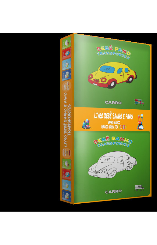Livro Kit Bebe Pano + Banho Transportes..-