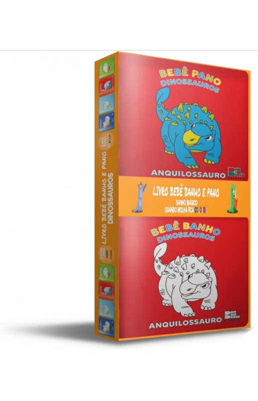 Livro Kit Bebe Pano + Banho Dinossauros..-