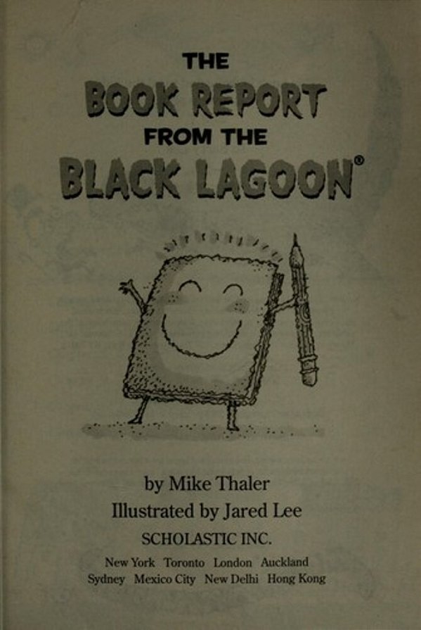 Black Lagoon The Book Report From The Black Lagoon Pb
