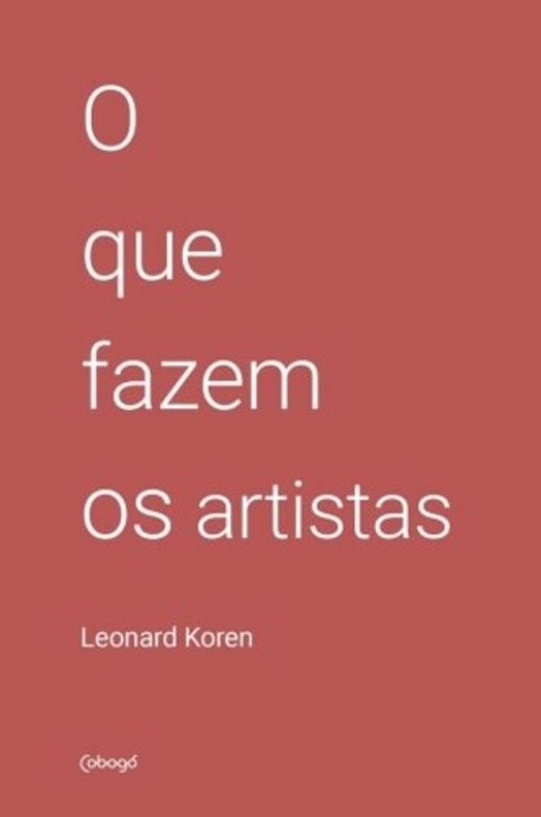 O Que Fazem Os Artistas..-