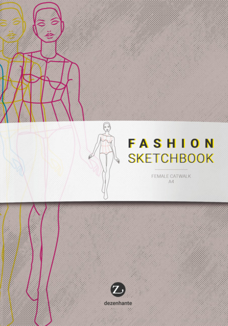Fashion Sketchbook Female Catwalk A4..-