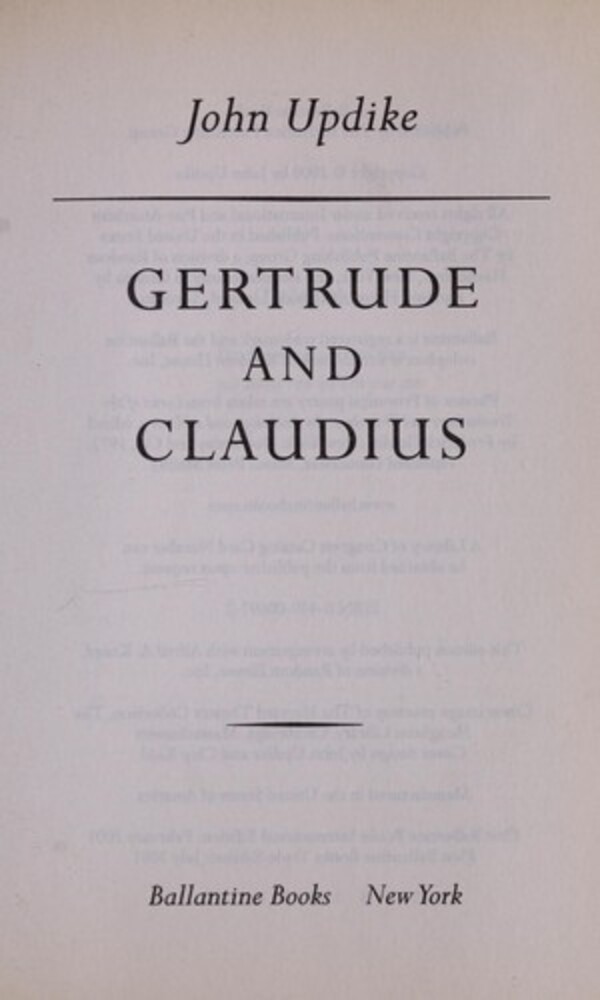 Gertrude And Claudius-..