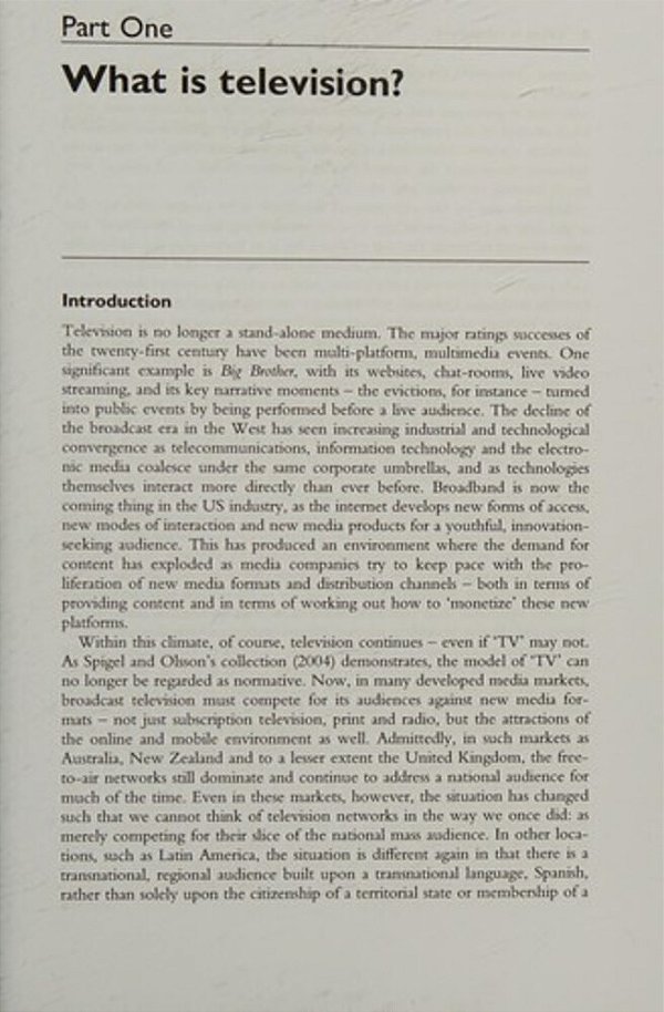 Television Studies After Tv - Understanding Television In The Post-Broadcast Era-..