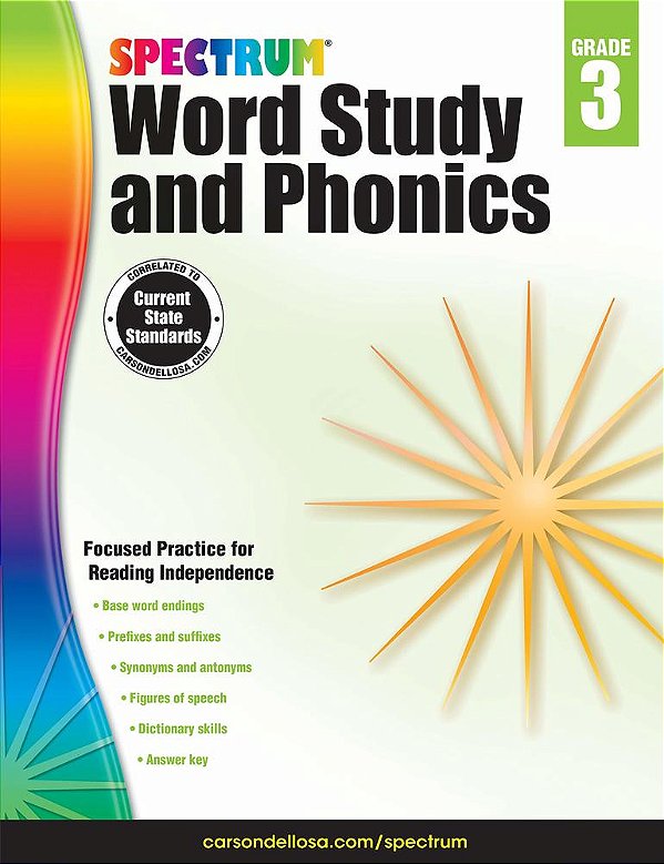 Spectrum Word Study & Phonics Grade 3 - Workbook-..