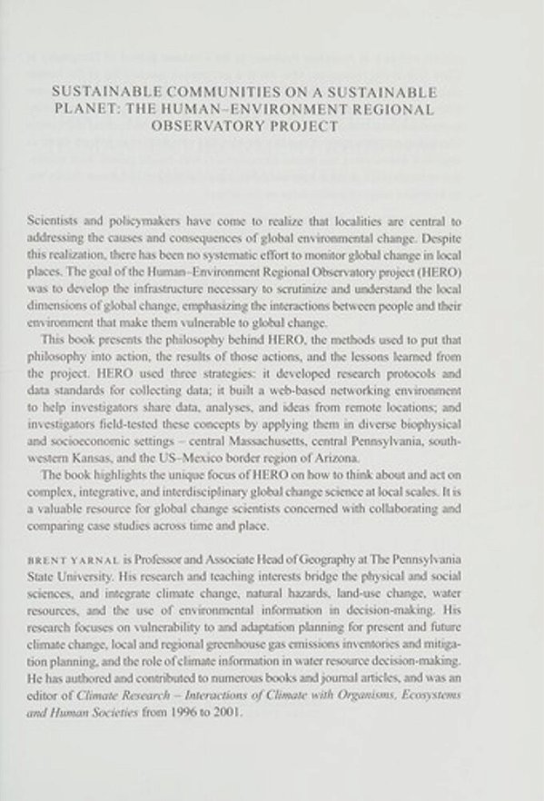 Sustainable Communities On A Sustainable Planet-..