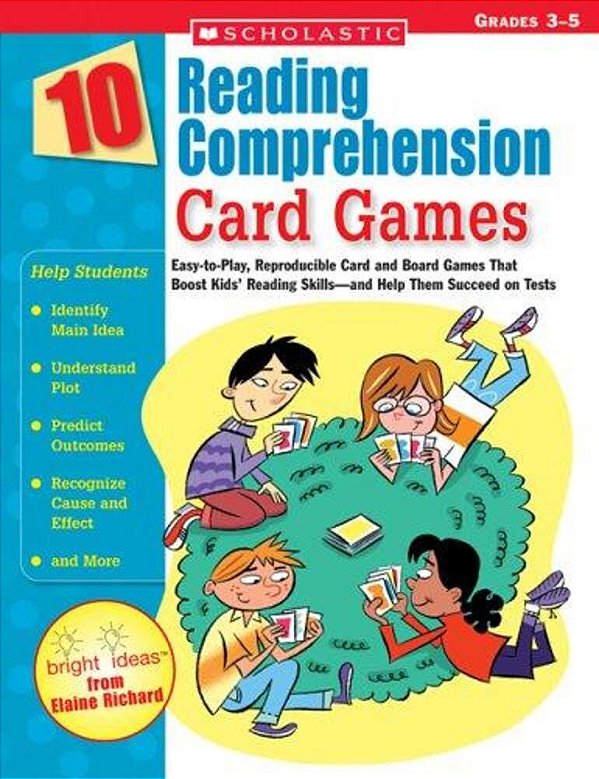 10 Reading Comprehension - Card Games - Grades 3-5-..