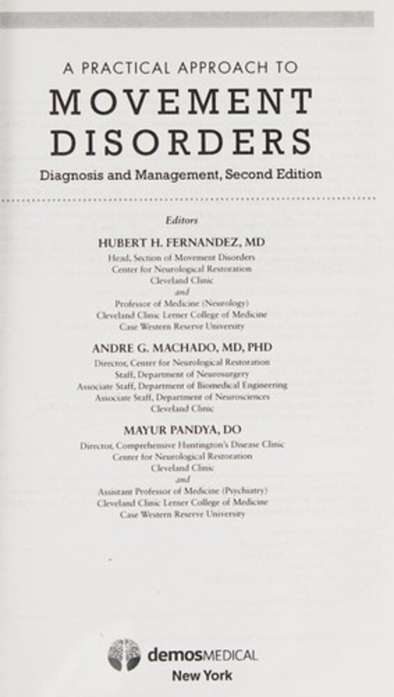 A Practical Approach To Movement Disorders-..