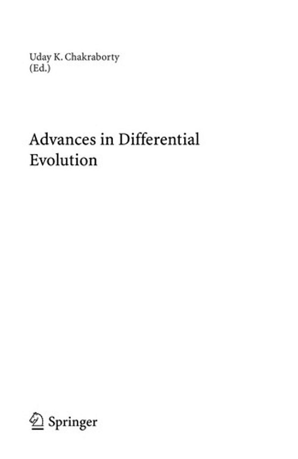 Advances In Differential Evolution-..
