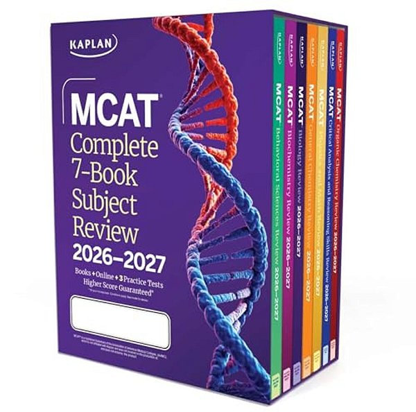 Mcat Complete 7-Book Subject Review 2026-2027, Set Includes Books, Online Prep, 3 Practice Tests-..