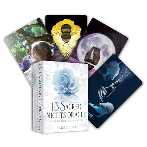13 Sacred Nights Oracle: A Yearly Solstice Tradition (A 52-Card Deck & Guidebook)-..