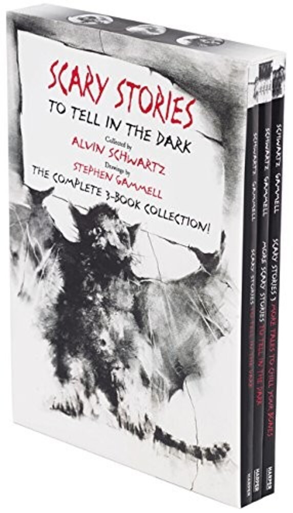 Scary Stories Paperback Box Set: The Complete 3-Book Collection With Classic Art By Stephen Gammell-..