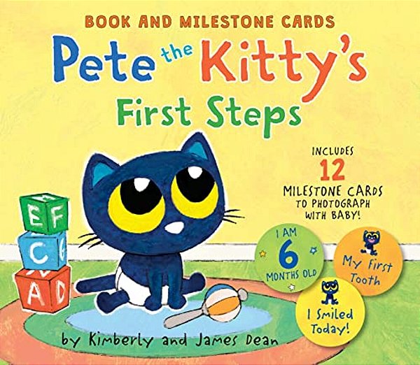 Pete The Kitty's First Steps: Book And Milestone Cards-..