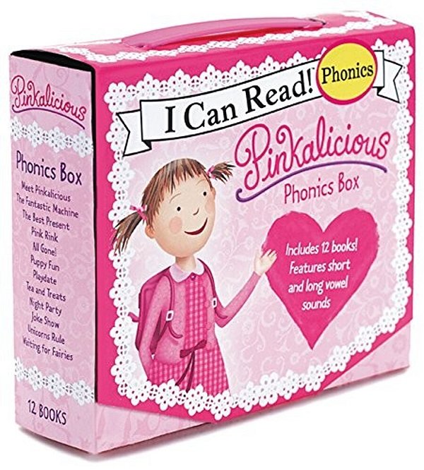 Pinkalicious 12-Book Phonics Fun!: Includes 12 Mini-Books Featuring Short And Long Vowel Sounds-..
