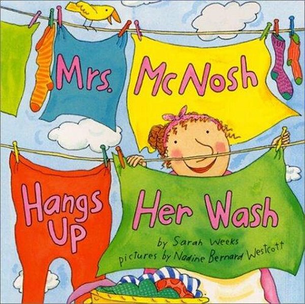 Mrs. Mcnosh Hangs Up Her Wash-..