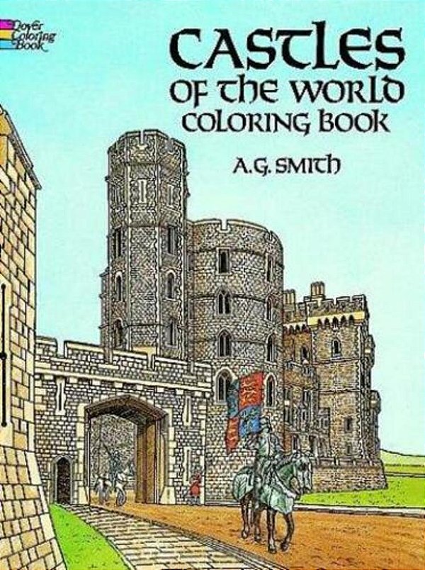 Castles Of The World Coloring Book-..