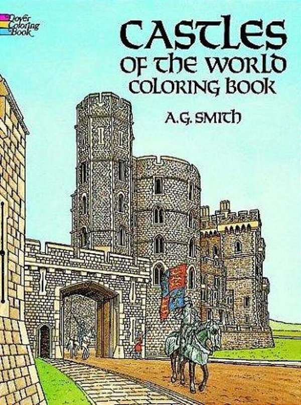 Castles Of The World Coloring Book-..