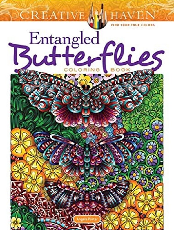 Creative Haven Entangled Butterflies Coloring Book-..
