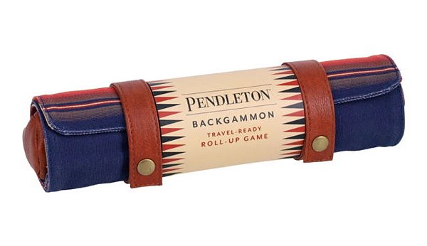 Pendleton Serape Pattern Backgammon: Travel-Ready Roll-Up Game-..
