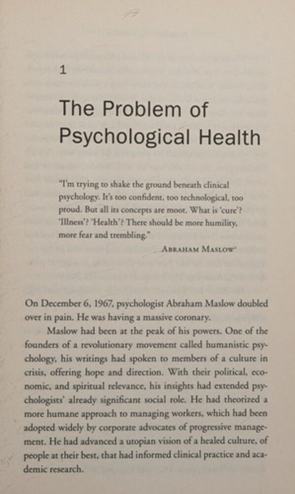 Encountering America: Humanistic Psychology, Sixties Culture, And The Shaping Of The Modern Self-..