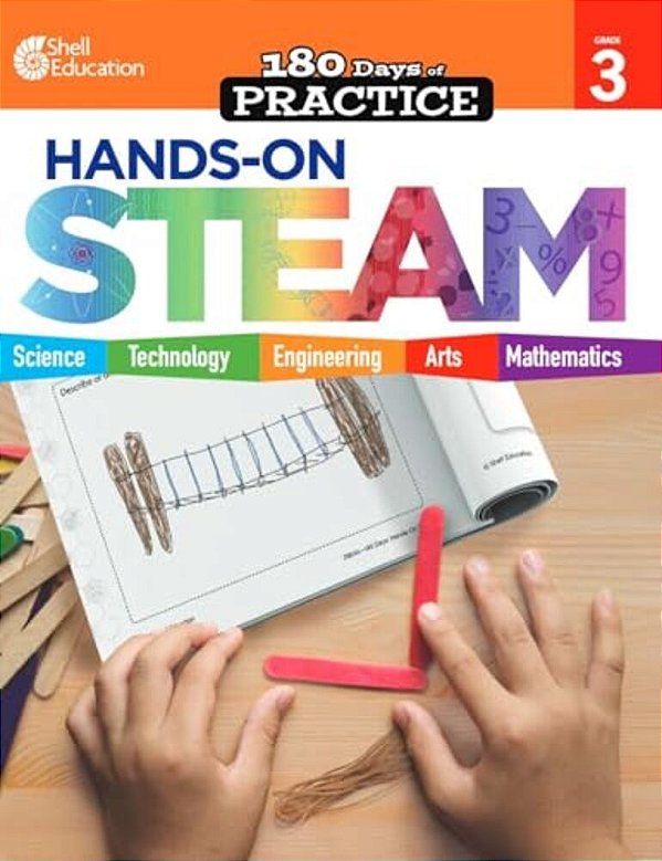 180 Days(tm) Hands-On Steam For Grade 3: Practice, Assess, Diagnose-..
