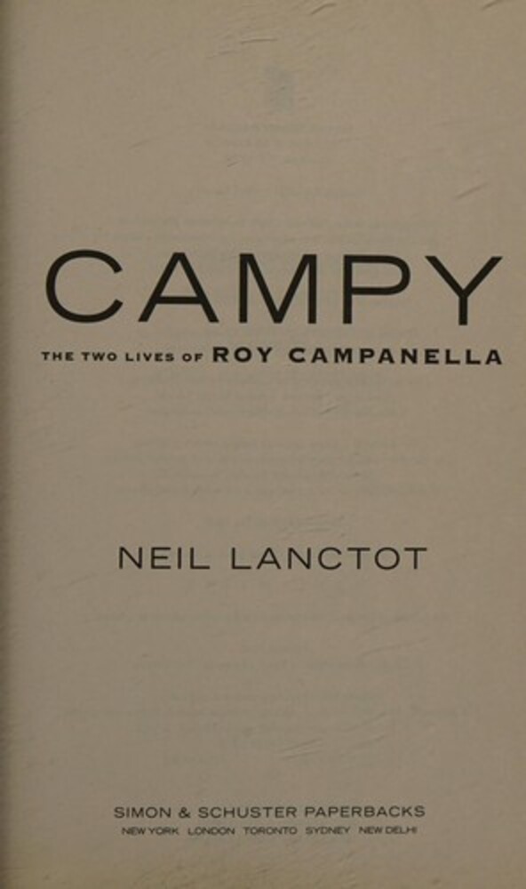 Campy: The Two Lives Of Roy Campanella-..